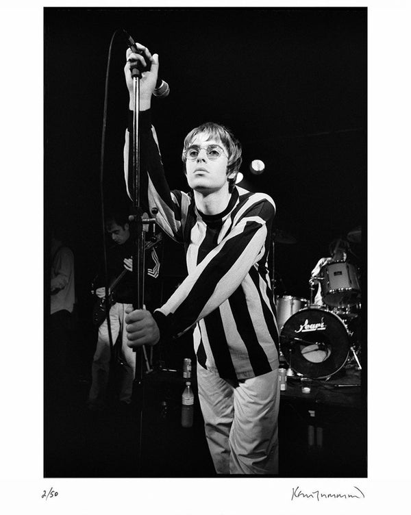Liam Gallagher of Oasis, Portsmouth, 1994 — Signed Limited Edition Print - Kevin Cummins