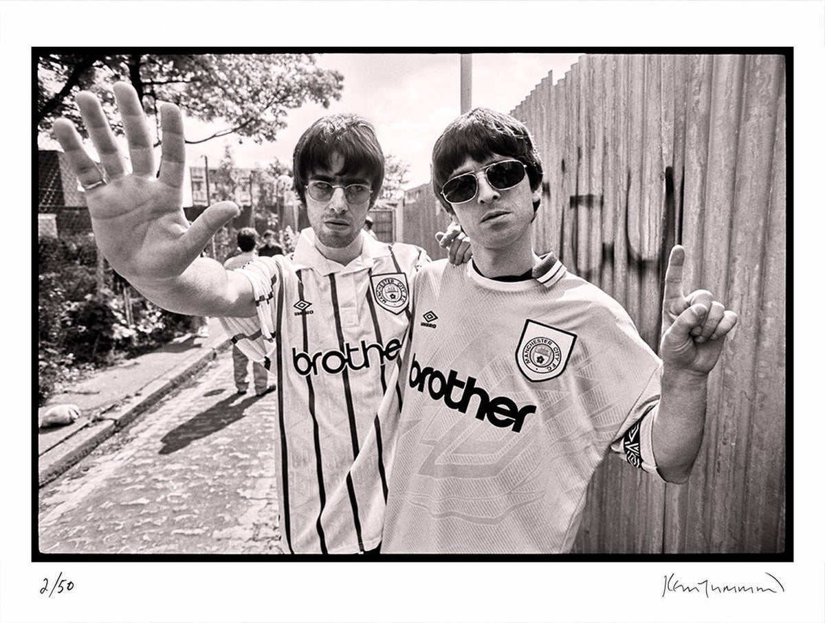 Liam and Noel Gallagher of Oasis, London, 1994 by Kevin Cummins – Limited Edition Print.