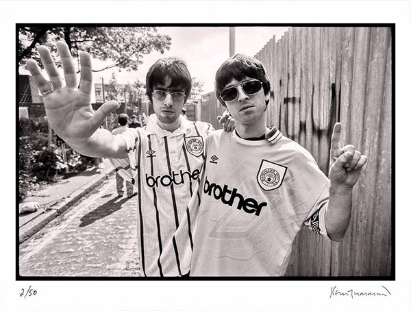 Liam and Noel Gallagher of Oasis, London, 1994 — Signed Limited Edition Print - Kevin Cummins