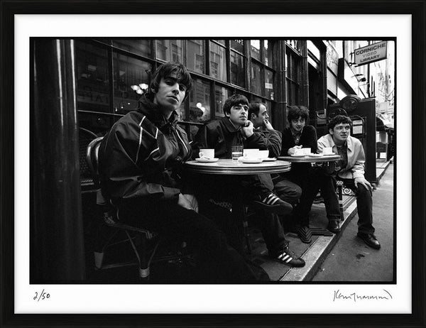 Oasis, Soho, 1994 — Limited Edition Print, framed - Kevin Cummins