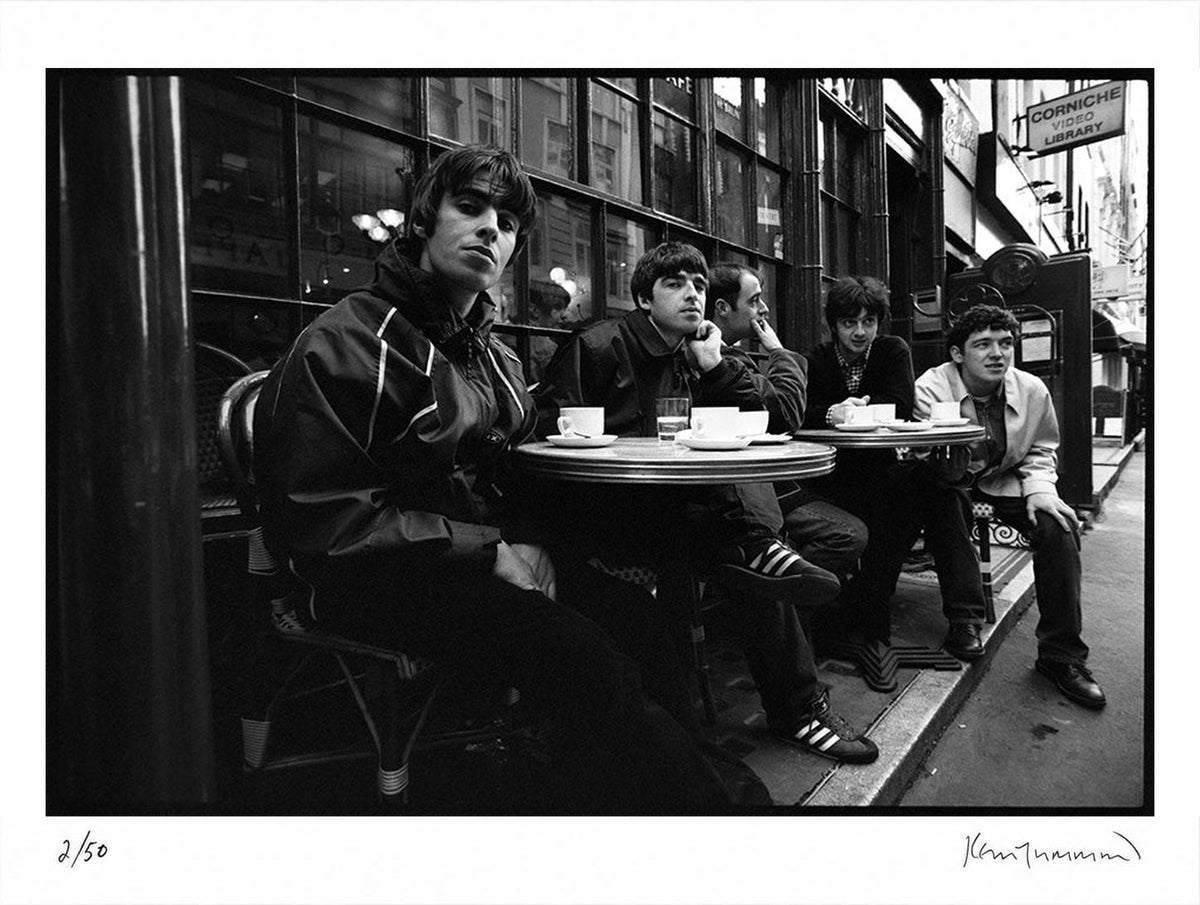 Oasis, Soho, 1994 by Kevin Cummins – Limited Edition Print.