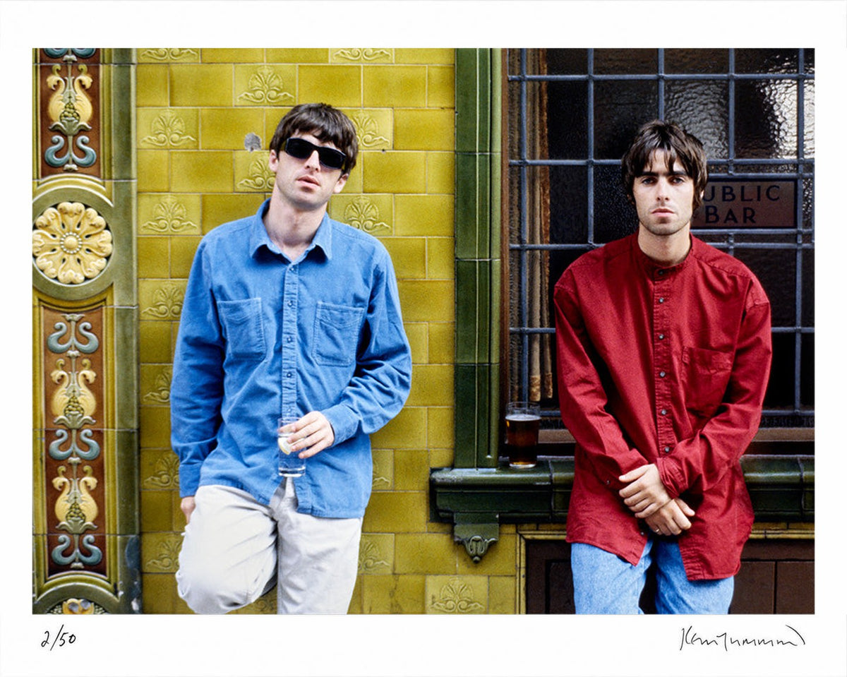 Liam and Noel Gallagher of Oasis, Manchester, 1994 by Kevin Cummins – Limited Edition Print.