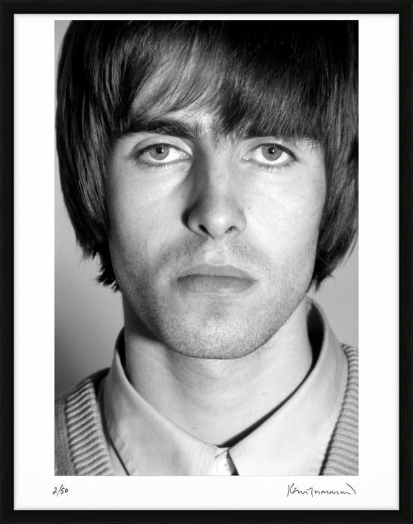 Liam Gallagher of Oasis, Portrait, London, 1994 — Limited Edition Print, framed - Kevin Cummins