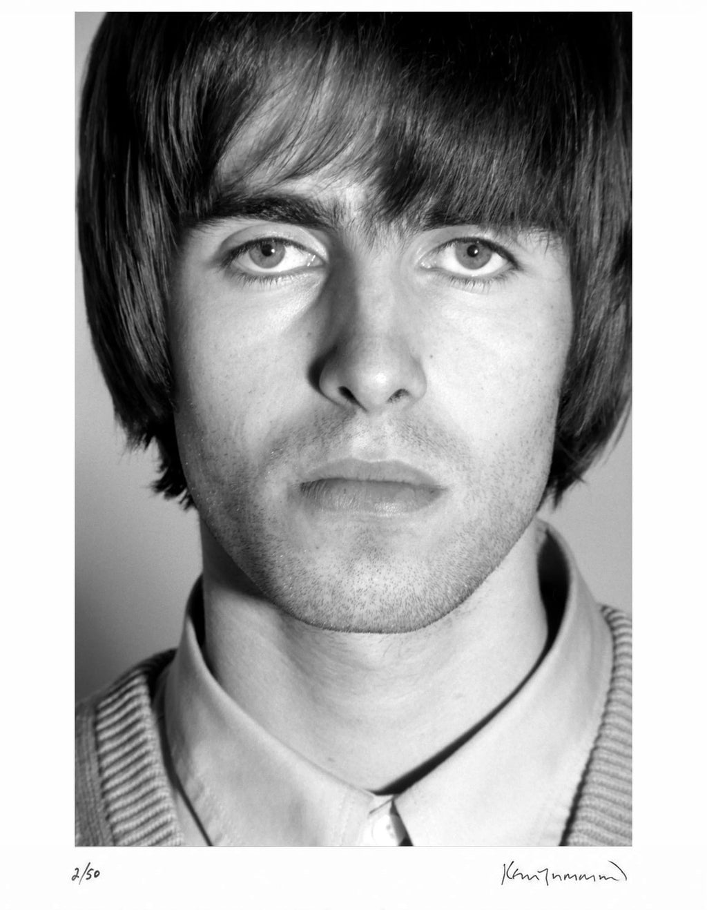 Liam Gallagher of Oasis, Portrait, London, 1994 – Limited Edition Print by Kevin Cummins – Limited Edition Print.