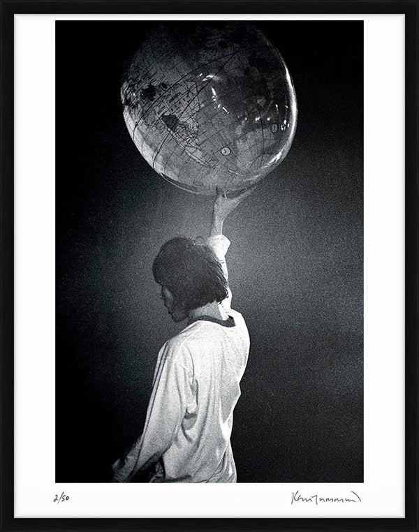 Ian Brown Performing in Cheshire, 1990 — Limited Edition Print, framed - Kevin Cummins
