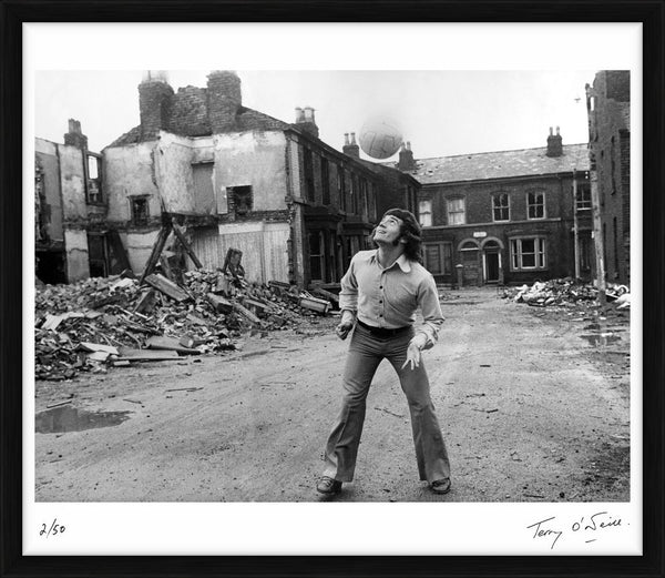 Kevin Keegan in Liverpool, 1972 — Limited Edition Print, framed - Terry O'Neill