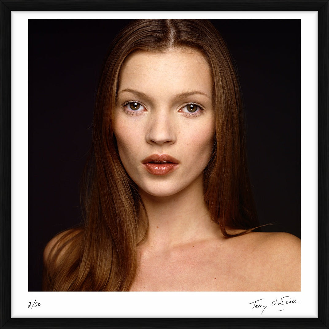 Kate Moss posing for a portrait, 1992 by Terry O'Neill – Limited Edition Print.