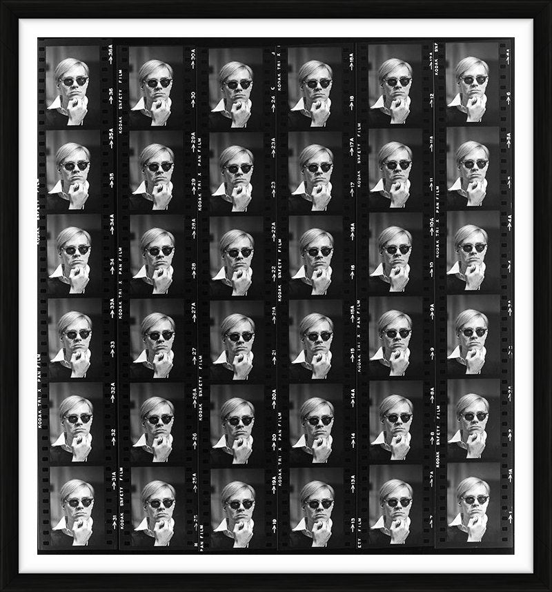 Andy Warhol at The Factory, Contact Sheet, 1965 - Limited Edition Print by Lawrence Fried – Limited Edition Print.