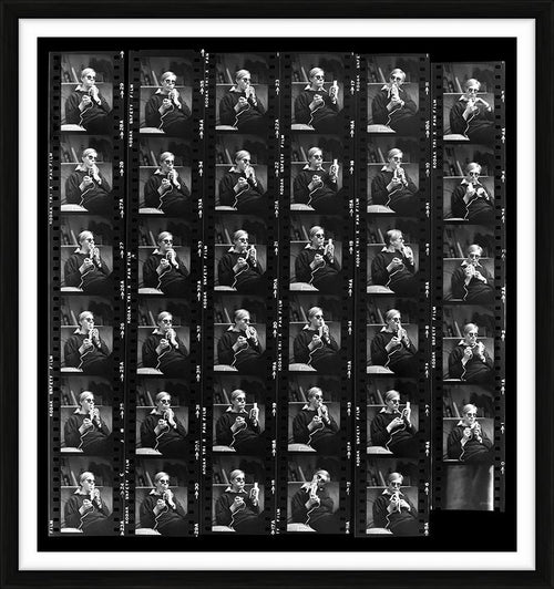 Andy Warhol Eating a Banana, Contact sheet, 1965 — Limited Edition Print, framed - Lawrence Fried