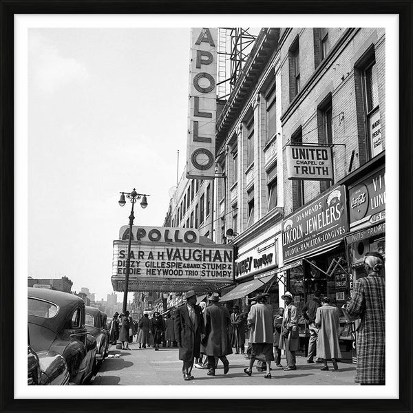 Outside the Apollo Theatre, 1951 — Limited Edition Print, framed - Lawrence Fried