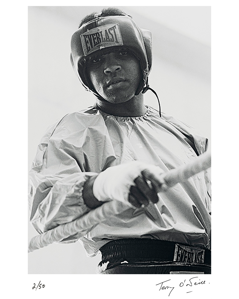 Muhammad Ali training in Ireland, 1972 by Terry O'Neill – Limited Edition Print.
