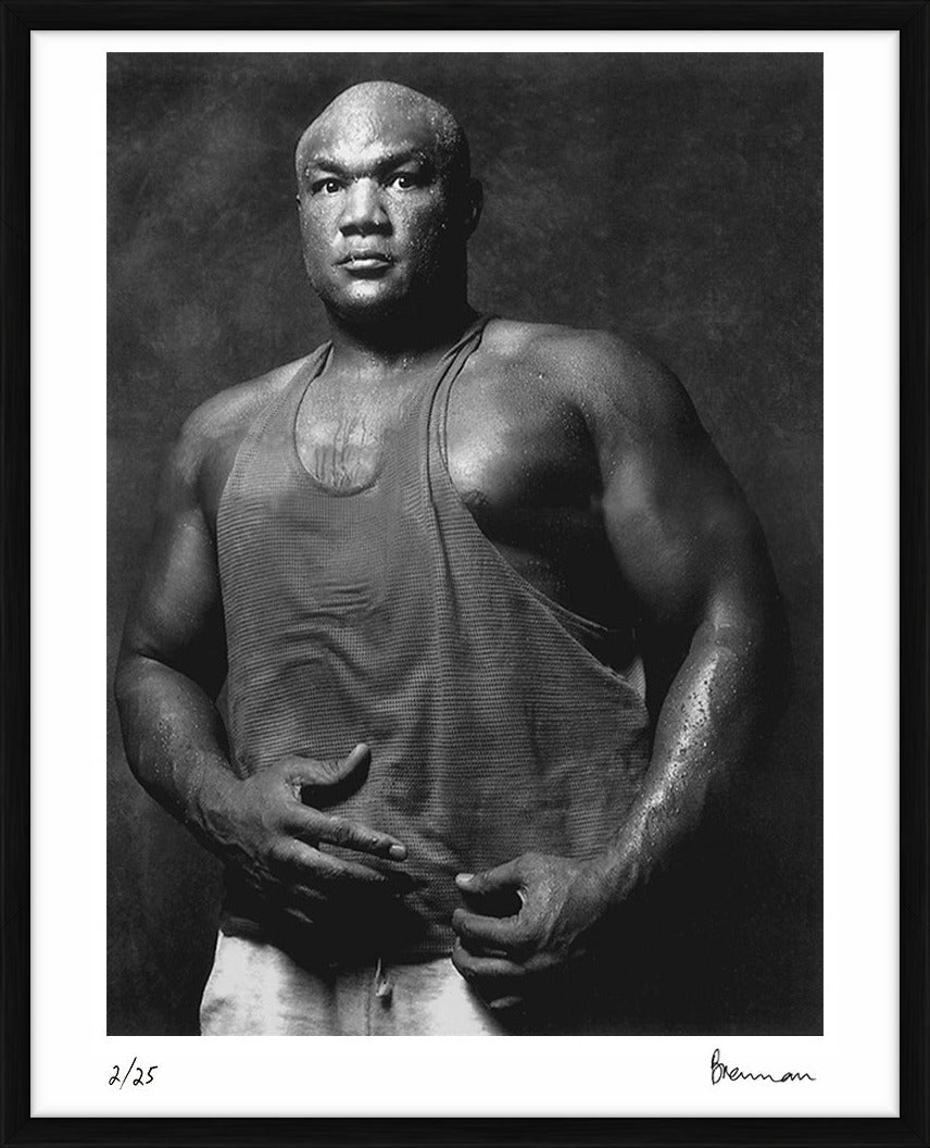 George Foreman portrait, 1991 - Limited Edition Print by Michael Brennan – Limited Edition Print.