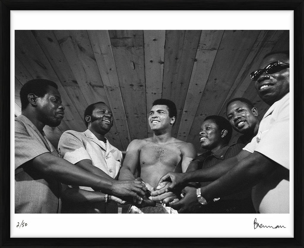 Muhammad Ali with his traning team, 1977 - Limited Edition Print by Michael Brennan – Limited Edition Print.
