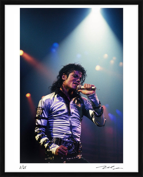 Michael Jackson performing in Los Angeles, 1989 — Limited Edition Print, framed - Michael Grecco