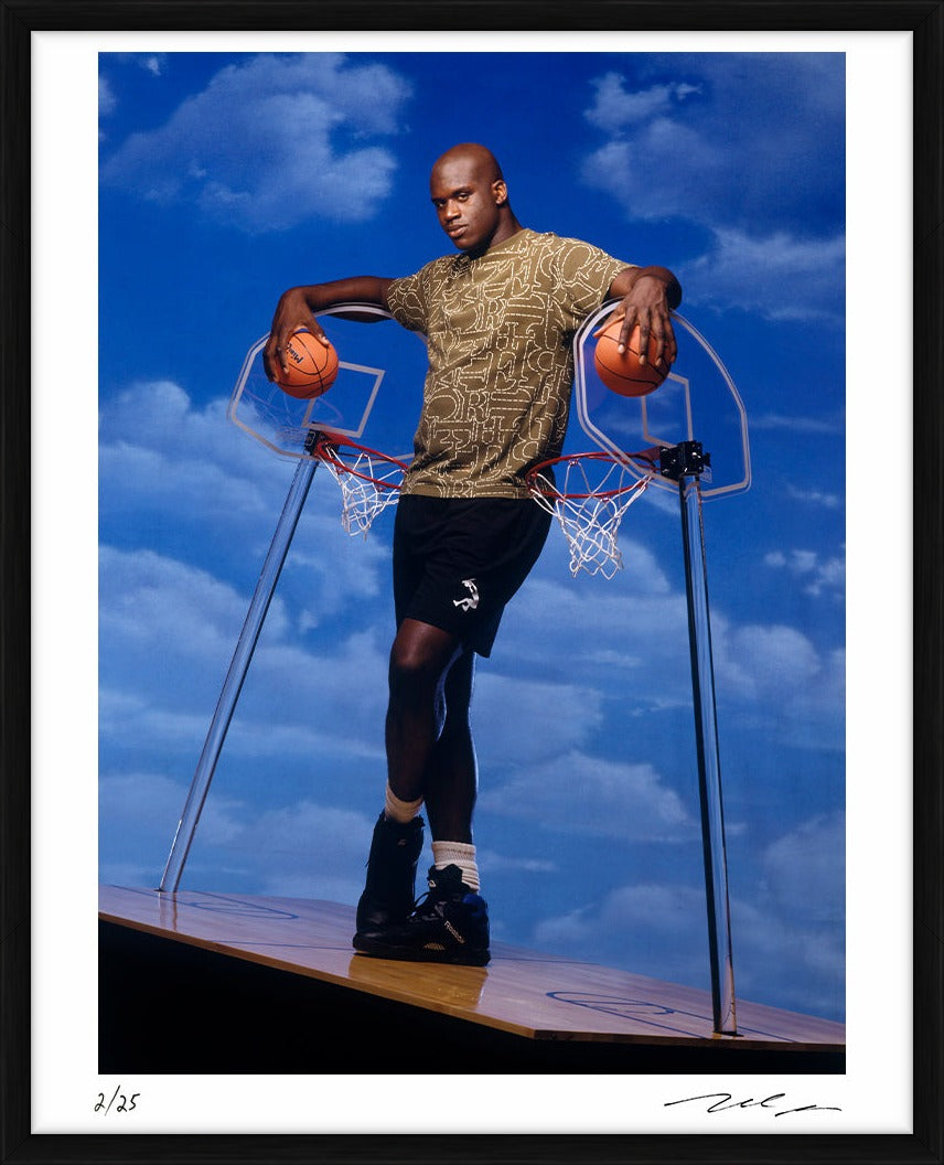 Shaquille O'Neal in Los Angeles, 1993 - Limited Edition Print by Michael Grecco – Limited Edition Print.