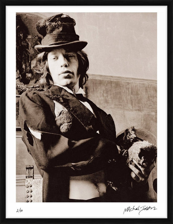 The Rolling Stones Beggar's Banquet: Mick Jagger with Chick, 1968 — Limited Edition Print, framed - Michael Joseph