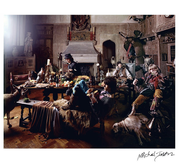 The Rolling Stones Beggar's Banquet: Keith with Mandolin, 1968 — Signed Limited Edition Print - Michael Joseph