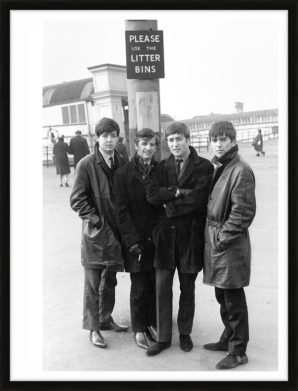 The Beatles on the Liverpool Docks, 1963 — Limited Edition Print, framed - Michael Ward
