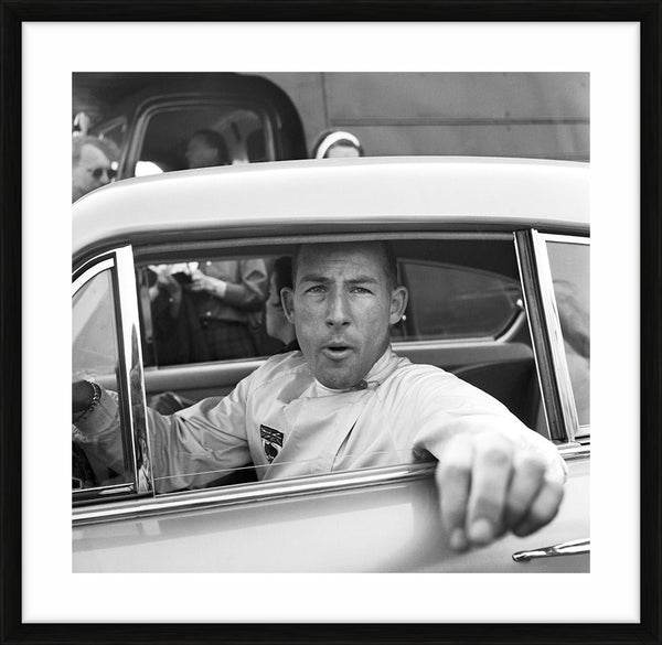 Stirling Moss at the British Grand Prix, 1958 — Limited Edition Print, framed - Michael Ward