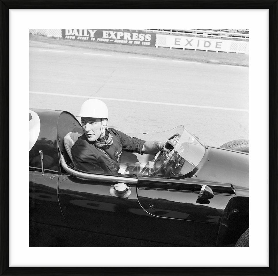 Stirling Moss in his racecar, 1958 - Limited Edition Print by Michael Ward – Limited Edition Print.