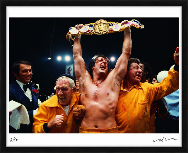 Sylvester Stallone as Rocky, 1978 — Limited Edition Print, framed - Neil Leifer