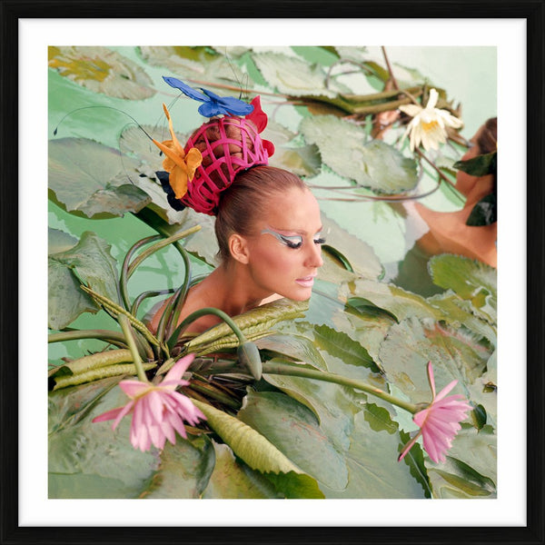 Brigitte Bauer photographed in Tahiti, 1965 — Limited Edition Print, framed - Norman Parkinson