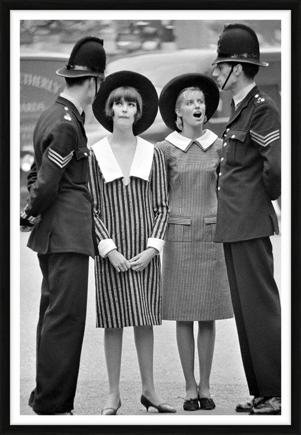 Melanie Hampshire & Jill Kennington wearing Mary Quant, 1963 — Limited Edition Print, framed - Norman Parkinson
