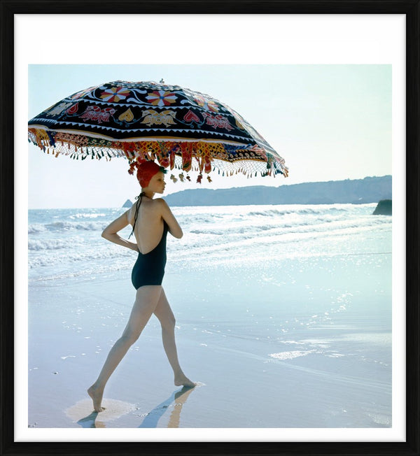 Mouche, also known as Agneta Bylander, photographed for British Vogue magazine, 1973 — Limited Edition Print, framed - Norman Parkinson