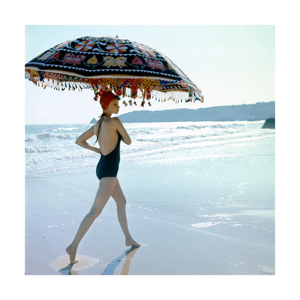 Mouche, also known as Agneta Bylander, photographed for British Vogue magazine, 1973 - Limited Edition Print