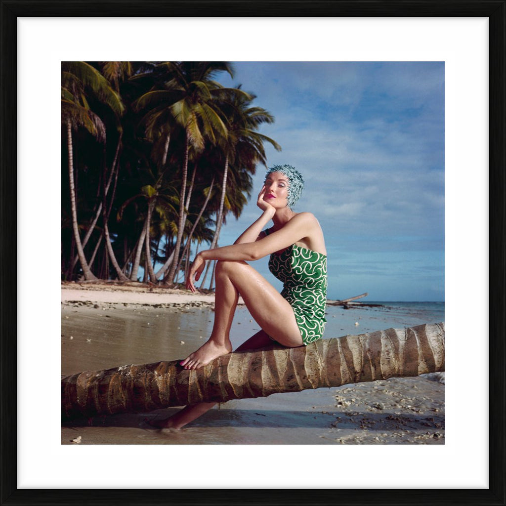 Wenda Parkinson on a beach in Tobago, Vogue, 1956 - Limited Edition Print by Norman Parkinson – Limited Edition Print.