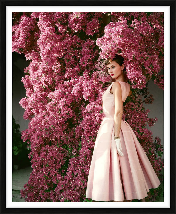 Audrey Hepburn at Villa Rolli, 1955 — Limited Edition Print, framed - Norman Parkinson
