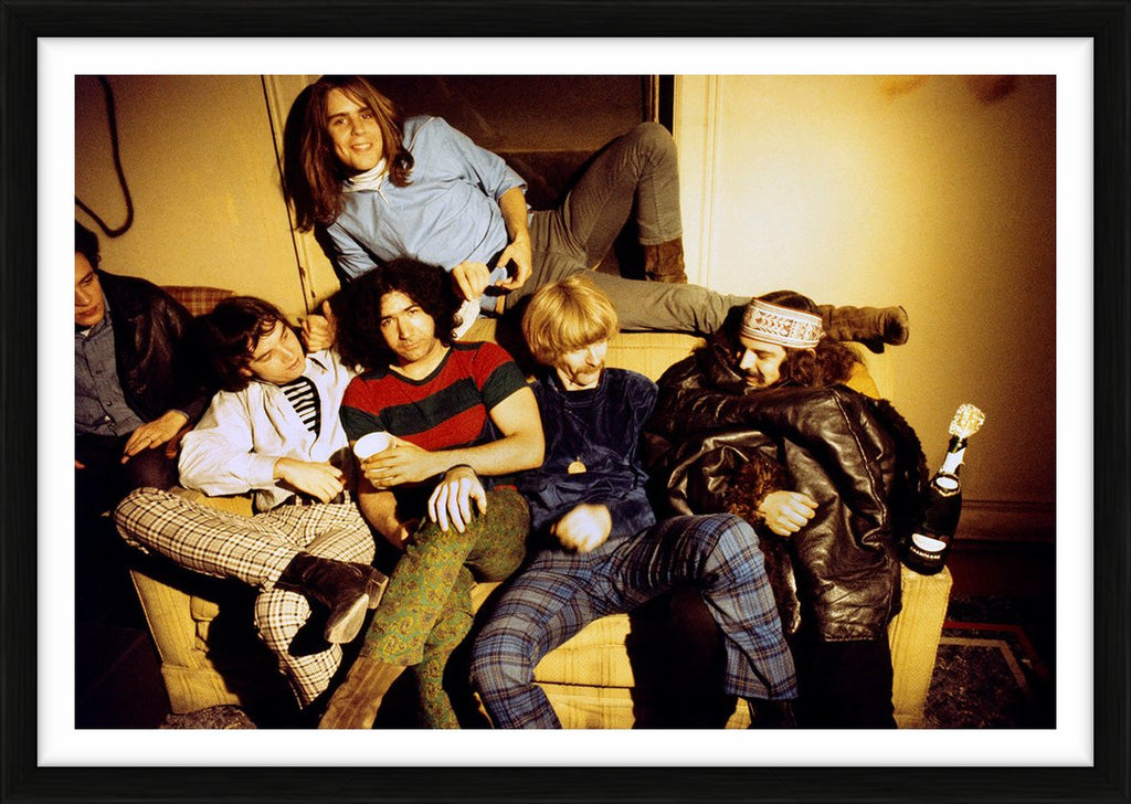 Grateful Dead sitting on the couch, 1970s - Limited Edition Print by Norman Parkinson – Limited Edition Print.