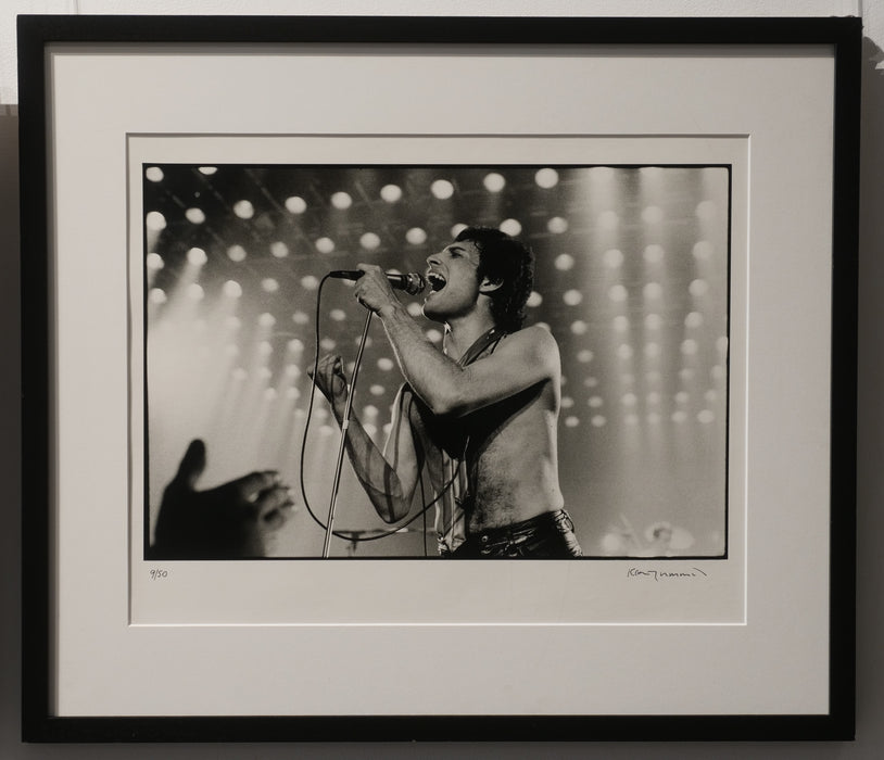 Freddie Mercury performing at the Manchester Apollo, 1979 — Limited Edition Print