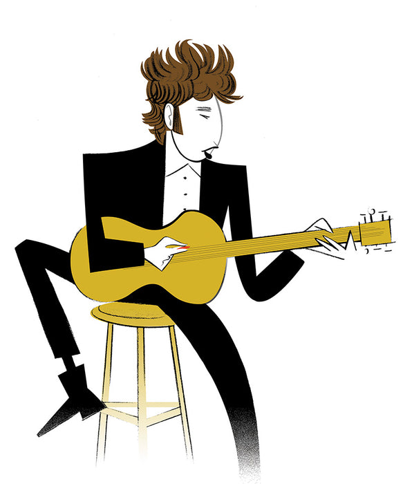 Bob Dylan by Robert Risko, Entertainment Weekly, 1994 — Limited Edition Print