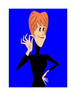 Carol Burnett, 2013 - Limited Edition Print by Robert Risko – Limited Edition Print.