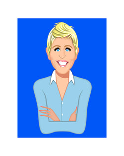 Ellen Degeneres, 2012 - Limited Edition Print by Robert Risko – Limited Edition Print.
