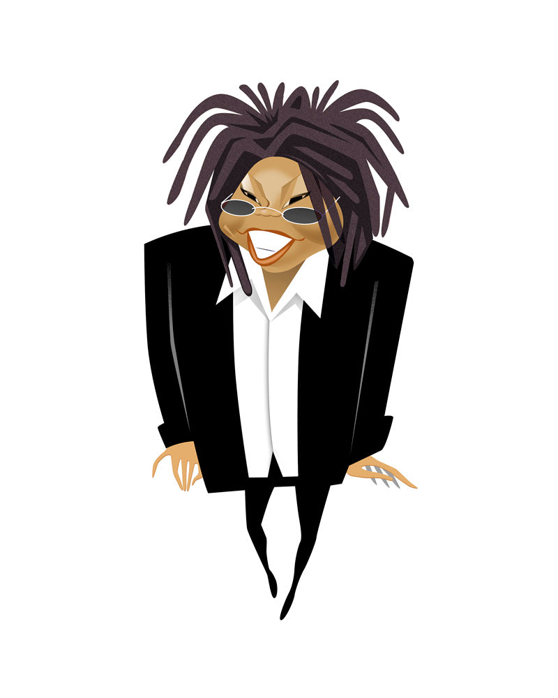 Whoopi Goldberg, 2001 by Robert Risko – Limited Edition Print.