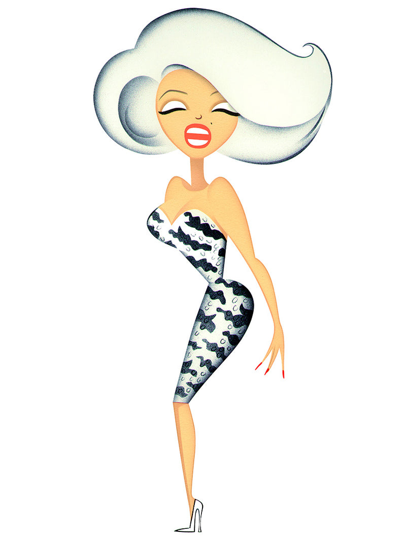 Marilyn Monroe Risko Caricature 1992 — Limited Edition Print Robert