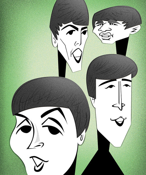 The Beatles colorised by illustrator Robert Risko, Rolling Stone, 1994 — Limited Edition Print