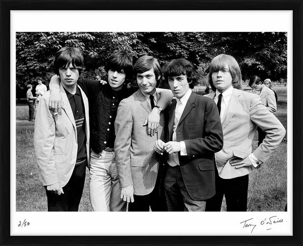 The Rolling Stones in Regent's Park, July 1964 — Limited Edition Print, framed - Terry O'Neill