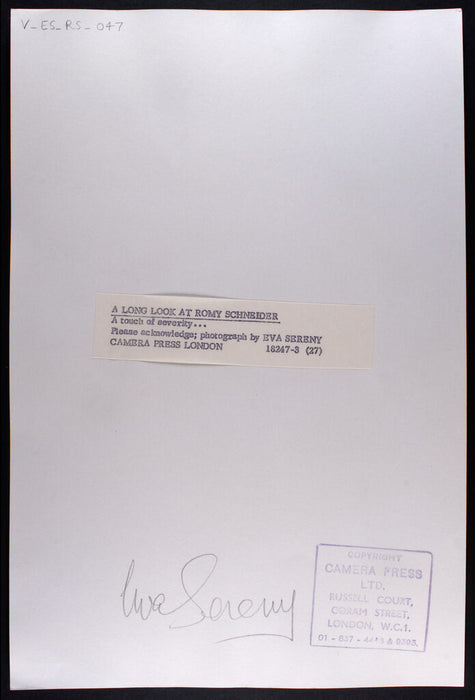 Romy Schneider, Rome II, 1971 – Vintage Print