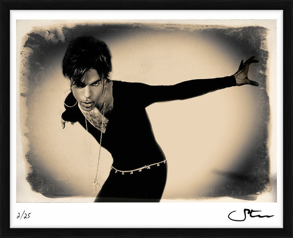 Prince with open arms, 1999 — Limited Edition Print, framed - Steve Parke