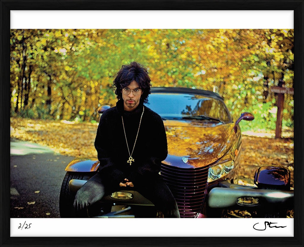 Prince with his Plymouth Prowler, 1999 - Limited Edition Print by Steve Parke – Limited Edition Print.