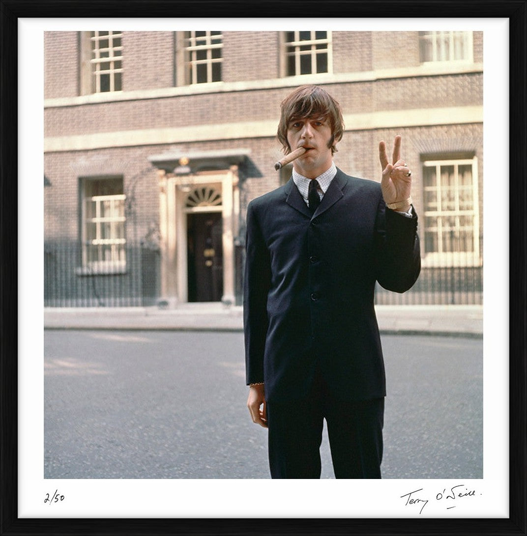 Ringo Starr outside Downing Street, 1965 by Terry O'Neill – Limited Edition Print.