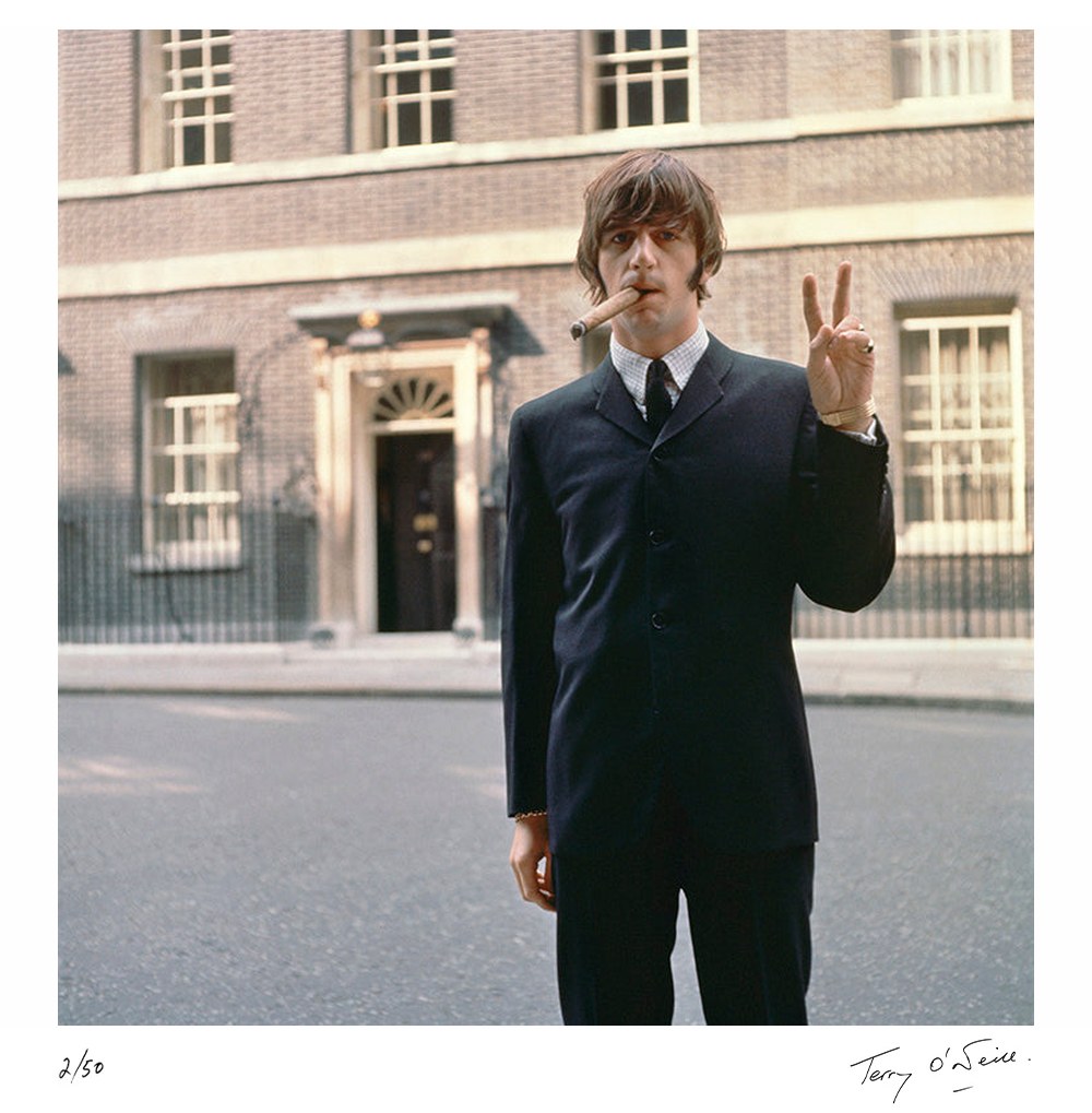 Ringo Starr outside Downing Street, 1965 by Terry O'Neill – Limited Edition Print.
