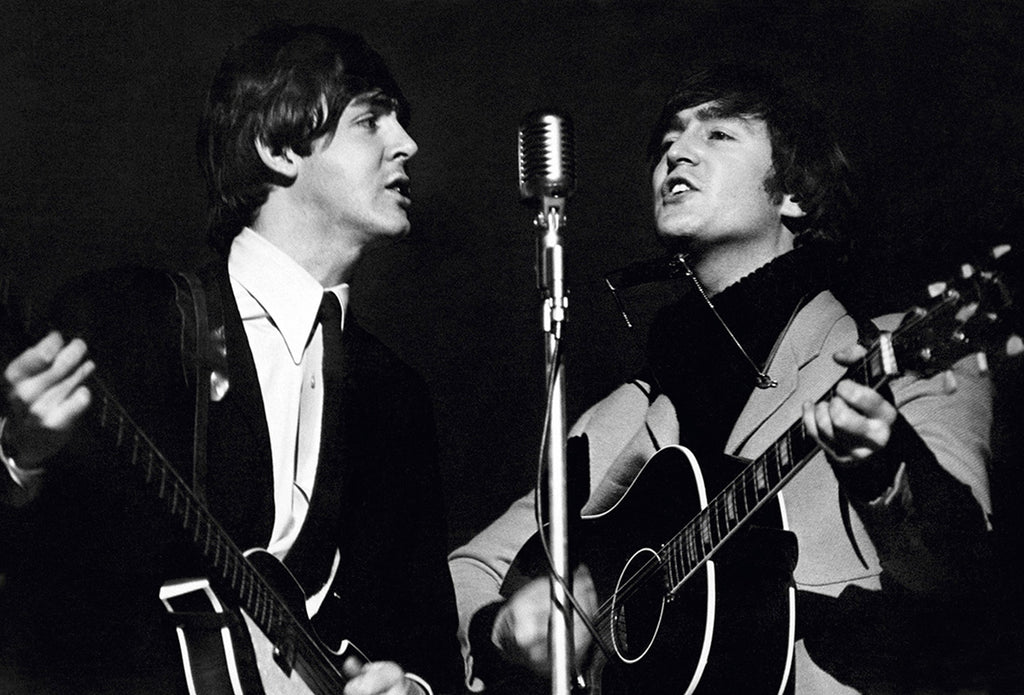 The Beatles' Paul McCartney and John Lennon at Wembley Studios in April 1964 — Limited Edition Print