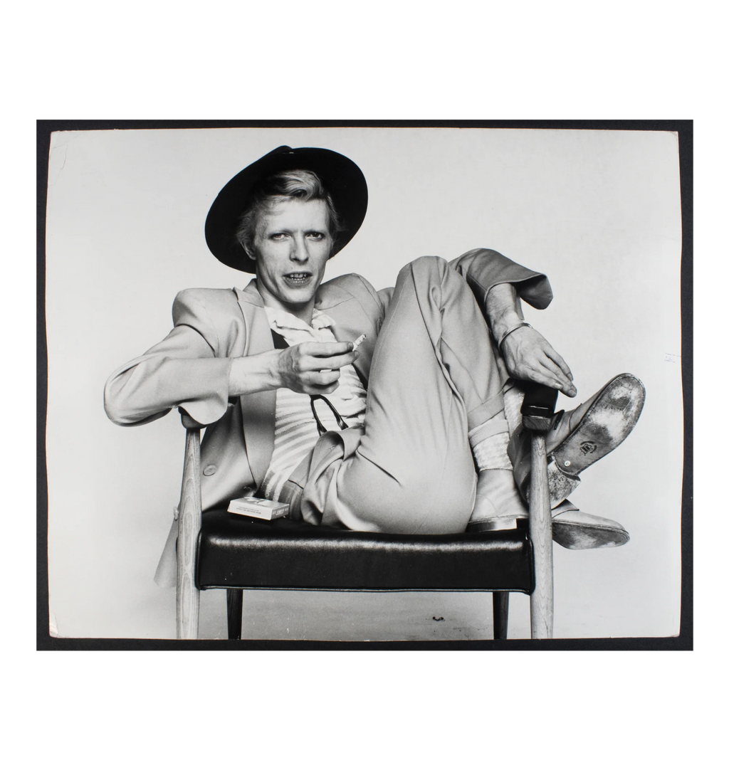 David Bowie in a Freddie Burretti Suit, 1974 – Vintage Print