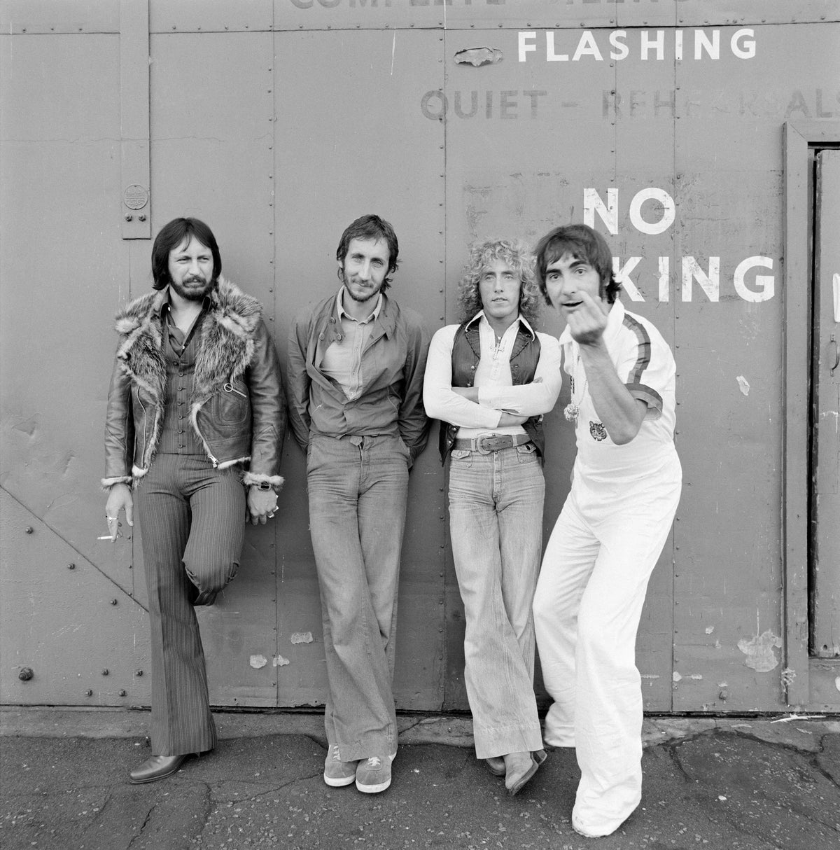 The Who at Shepperton Studios, 1975 by Terry O'Neill – Limited Edition Print.