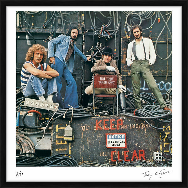 The Who at Shepperton Studios, 1978 — Limited Edition Print, framed - Terry O'Neill