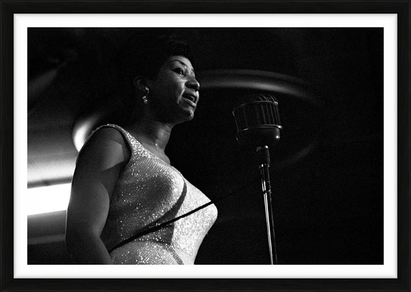 Aretha Franklin performing on stage — Limited Edition Print, framed - Ted Williams